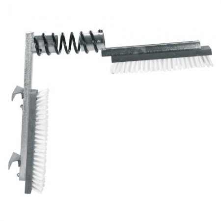Brosse à vache double très robuste avec ressort - nylon - adaptable à toutes les tailles - L'Univers de l'éleveur_0