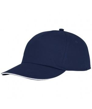 CASQUETTE SANDWICH 5 PANNEAUX STYX BLEU MARINE - CASQUETTES ET BONNETS PUBLICITAIRES
