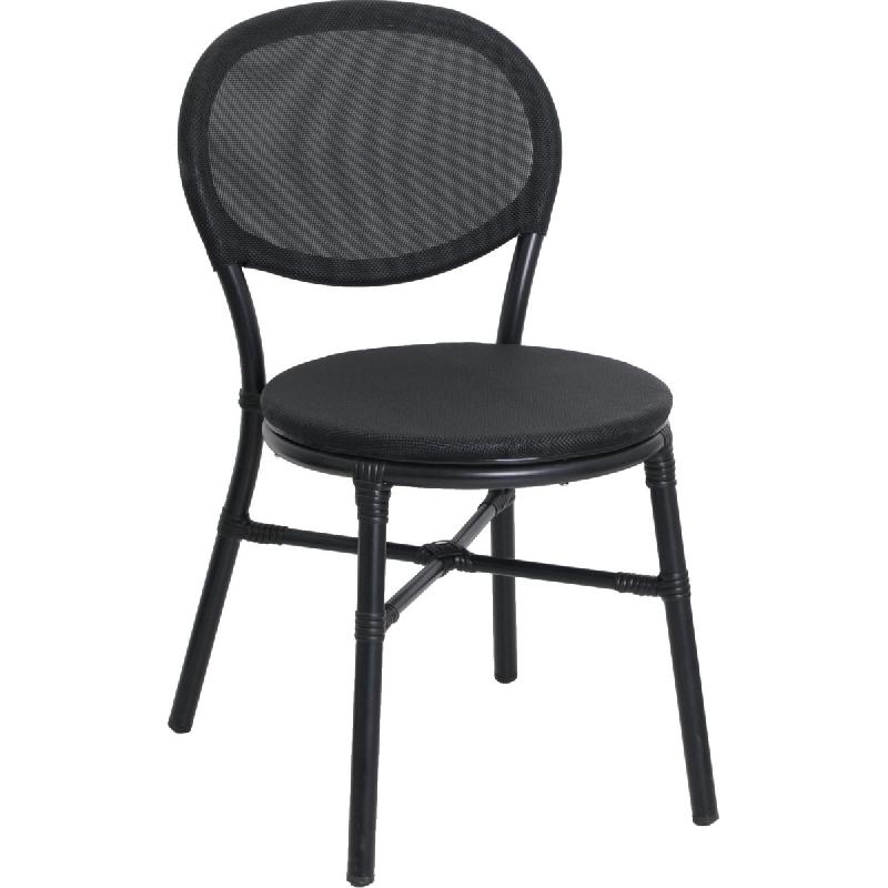 Chaise de restaurant CAHORS - aluminium et toile textilène - Référence 040600000000000006_0