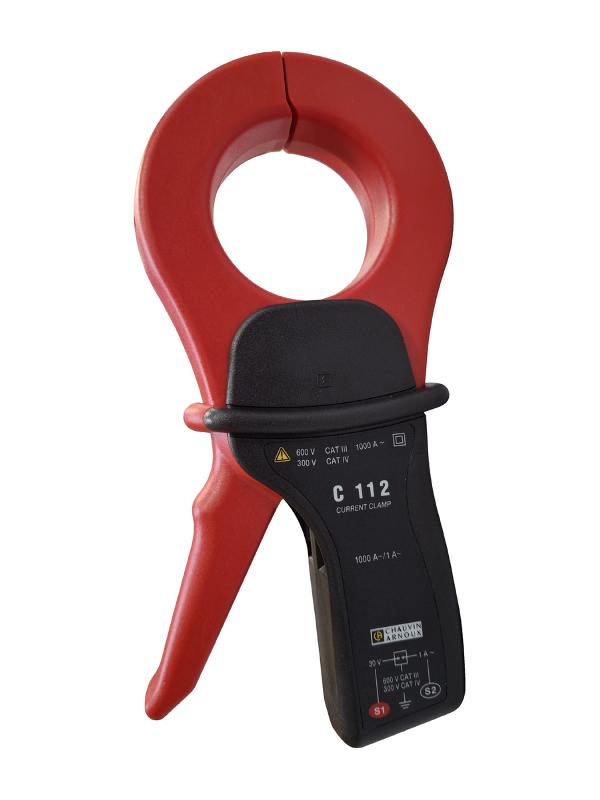 CHAUVIN ARNOUX - C112 pince ampèremétrique 1000A AC - Enserrage Ø52mm - Sortie intensité alternative - Rapport de transformation 1000/1 - Sortie par douilles femelles Ø4mm isolées_0