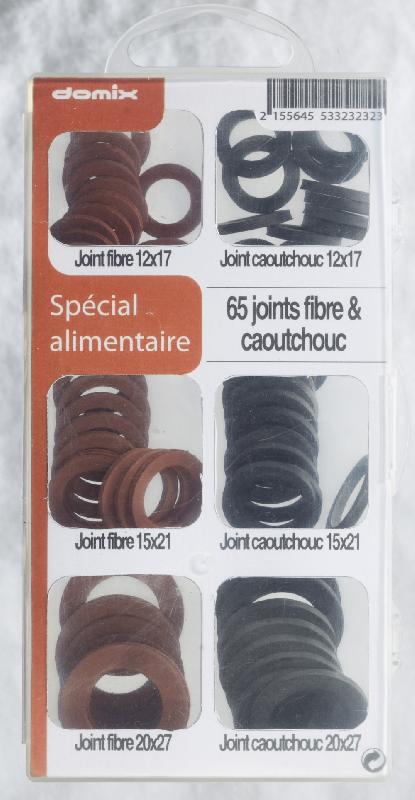 Coffret de 65 joints plats COMAP - Certifié ACS spécial alimentaire - Pour raccords en cuivre_0