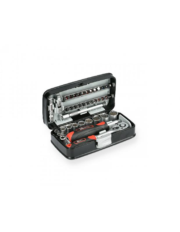 COFFRET DE DOUILLES 1/4' COMPACT 38 PIÈCES - HANGER - 251005