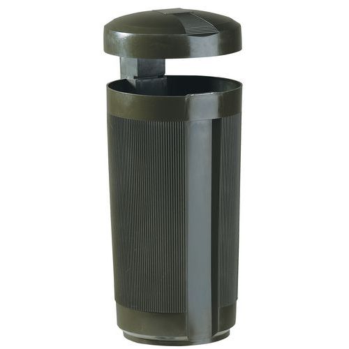 CORBEILLE D'EXTÉRIEUR EXTERIEURE PRIMA LINEA 50L BRUN SIENNE - SULO