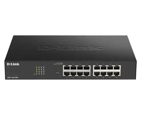 D-Link DGS-1100-16V2 Géré L2 Gigabit Ethernet (10/100/1000) Noir_0