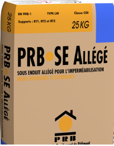 Sous enduit allégé PRB SE pour imperméabilisation - EN 998-1 TYPE LW CLASSE CSII_0