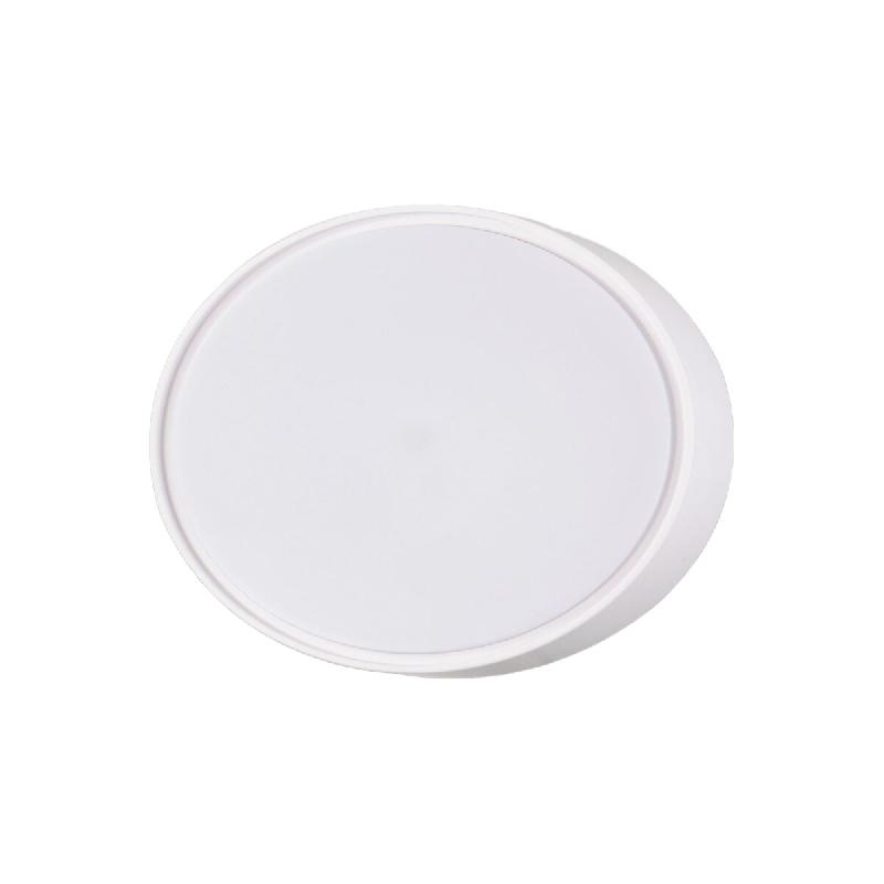 Fabas Luce Plafonnier Led Hatton E27 En Polycarbonate Blanc Ip65 Ø250 Mm, Pour Intérieur Et Extérieur, Résistant Aux Intempéries, Code 3226-61-10_0