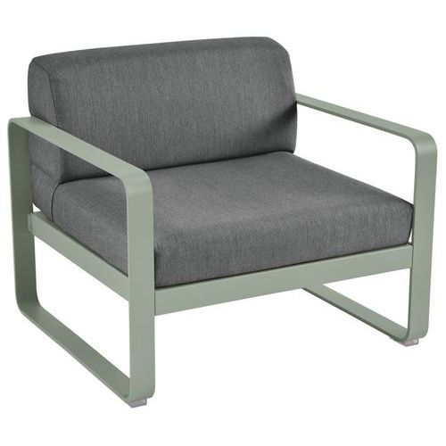 FAUTEUIL BELLEVIE CACTUS COUSSINS GRIS GRAPHITE - FERMOB