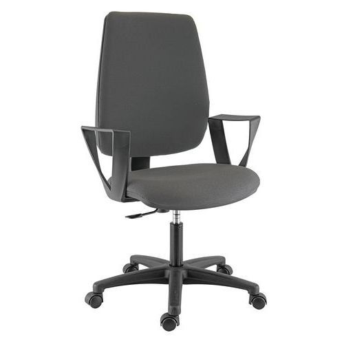 FAUTEUIL KIWI ACCOUDOIRS FIXES GRIS FONCÉ
