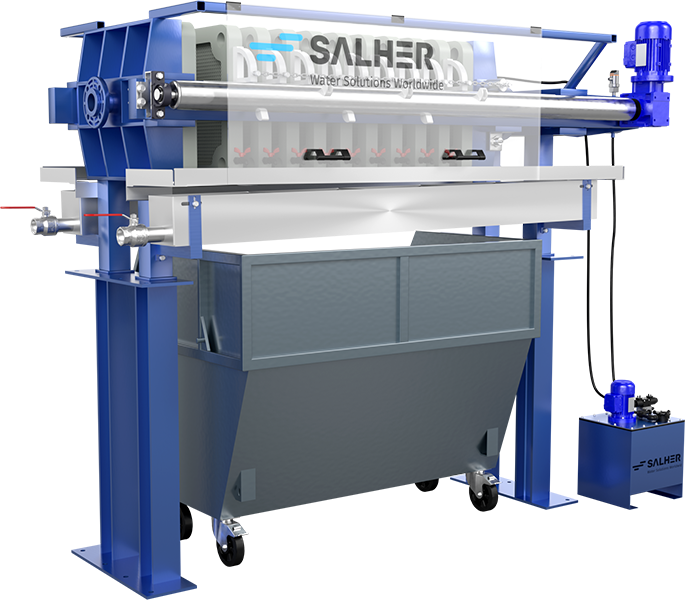 Filtre presse automatisé Salher - Élimination et déshydratation des boues issues de stations d'épuration - FP_0