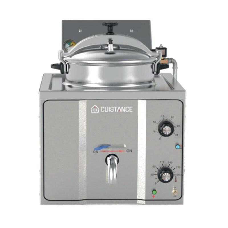 Friteuse électrique à pression 15 L en inox avec affichage digital - Cuistance - inox TP16L_0