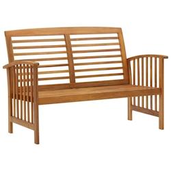 Helloshop26 - Banc de jardin meuble de patio d'extérieur terrasse 119 x 67 x 83 cm bois d'acacia solide 02_0011190 - 3000614082727_0