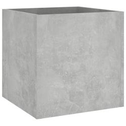 Helloshop26 - Jardinière bac lit surélevé plantes fleurs terrasse jardin 40 x 40 x 40 cm bois d'ingénierie gris 02_0037553 - 3000217797813_0