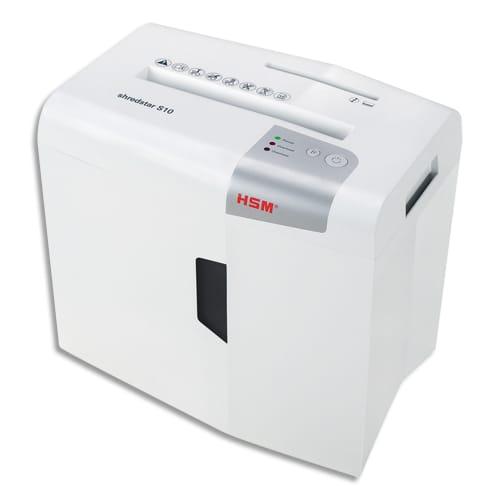 HSM destructeur de documents Shredstar S10 - coupe droite 6,0 mm - capacité 18L - silencieux_0
