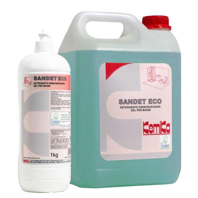 Kemika sandet eco detergent desinfectant en gel pour sanitaires ph2 bidon de 5l_0