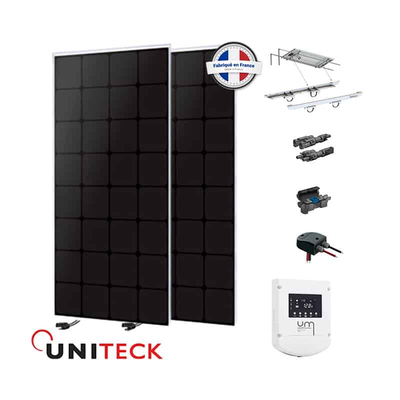 Kit solaire bateau Uniteck 240W 12V - Panneaux monocristallins back-contact et régulateur MPPT_0