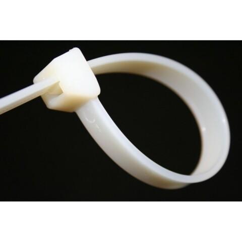 LOT DE 2 - COLLIERS DE SERRAGE HAUTE TEMPÉRATURE 3,6 X 200 - PAR 100 - BLANC