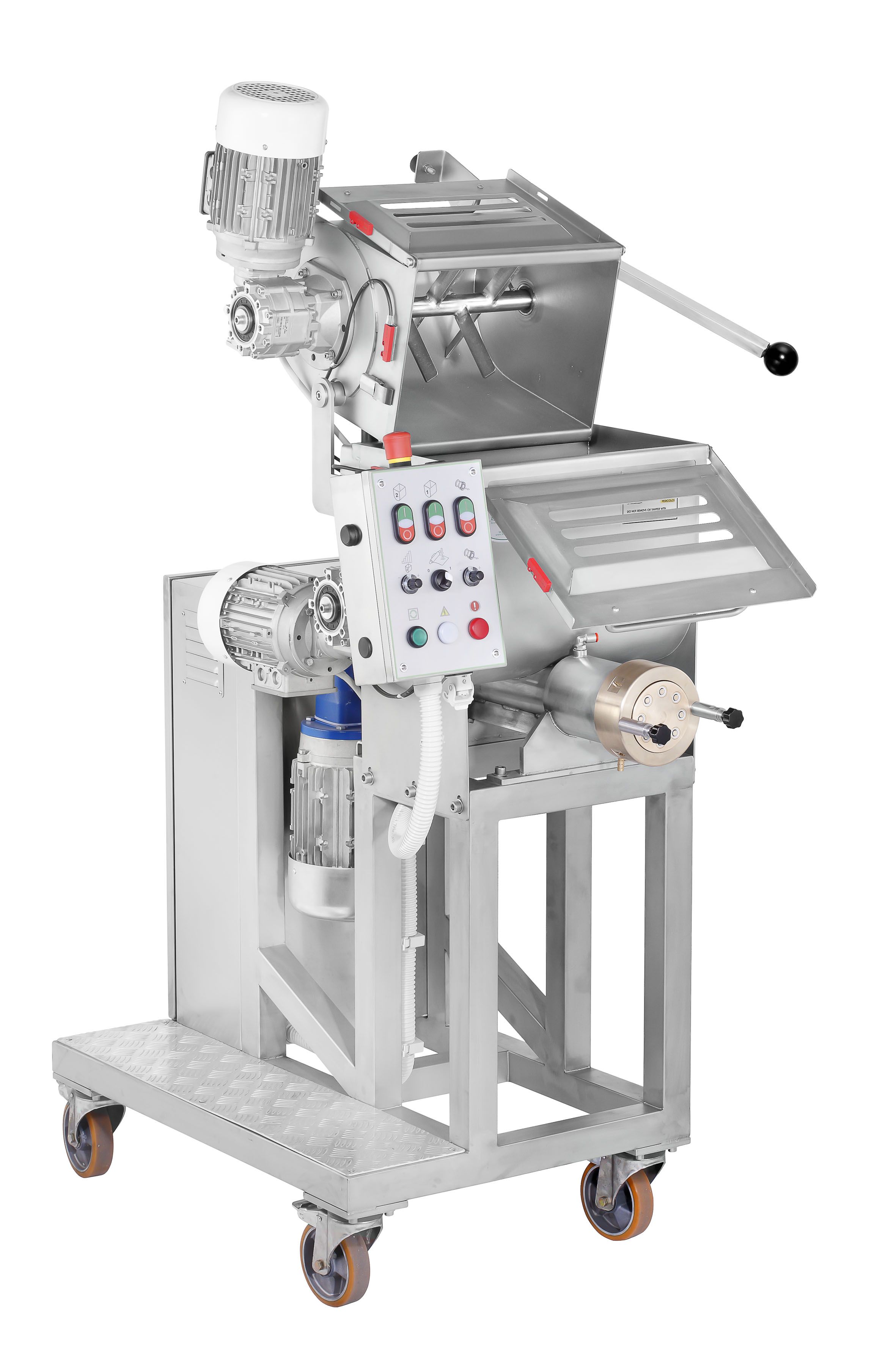 Machine à pâtes P50 La Monferrina - double cuve 15kg - 50kg/h - aluminium anodisé et INOX_0