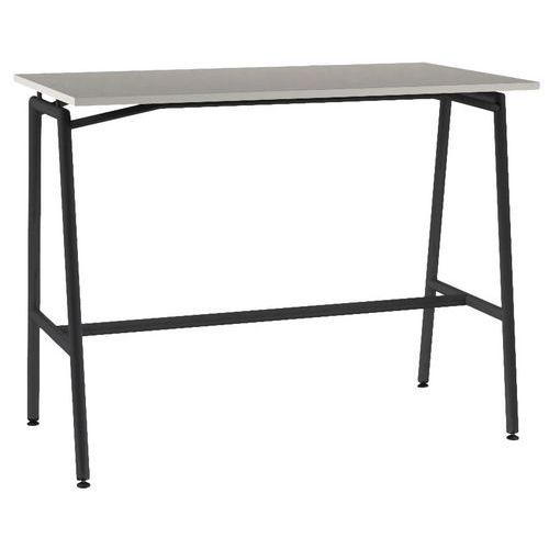 MANGE-DEBOUT ELLA 140X80CM STRAT ABS DL BLANC CRAIE/NOIR - MOBIDECOR