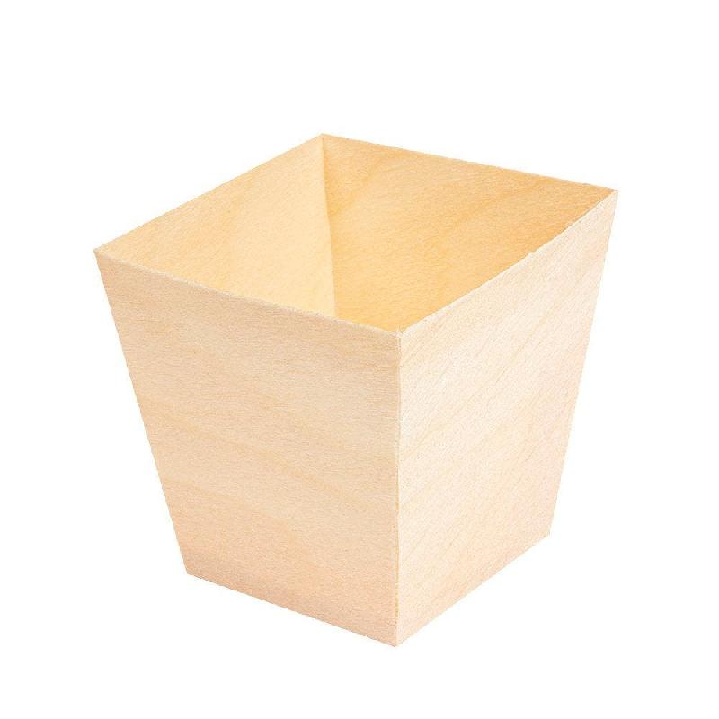 Mini bol en feuille de pin naturel 5,5x5,5x5,5cm par 50_0