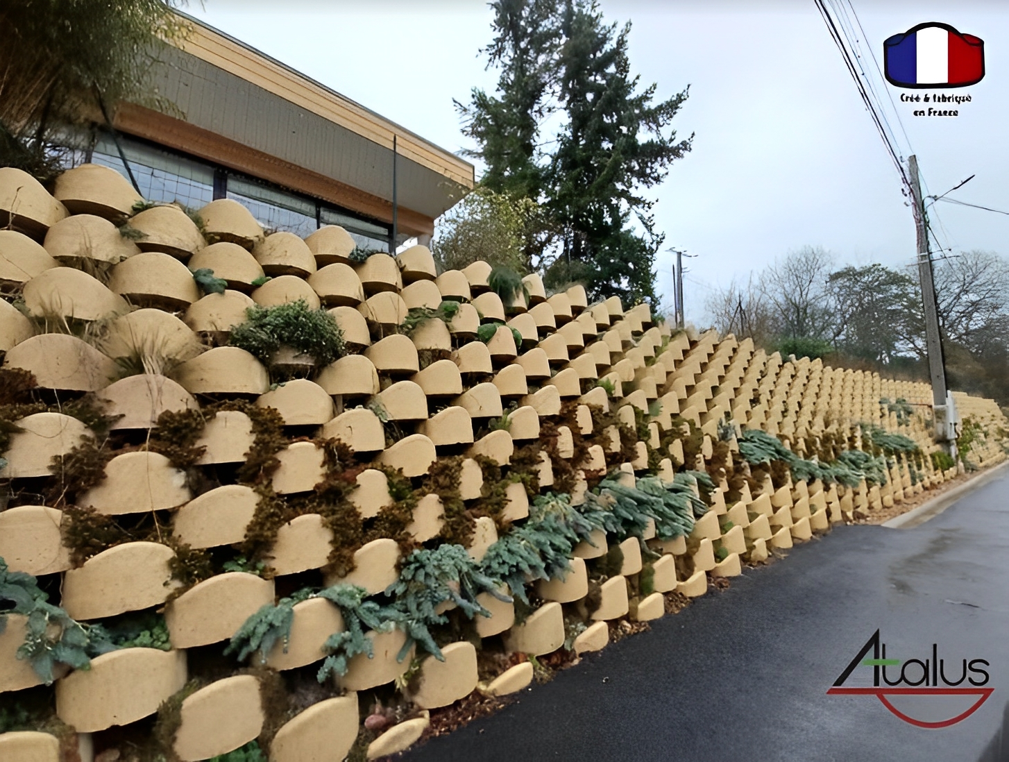Mur De Soutenement Vegetalise A 10m Atalus 120