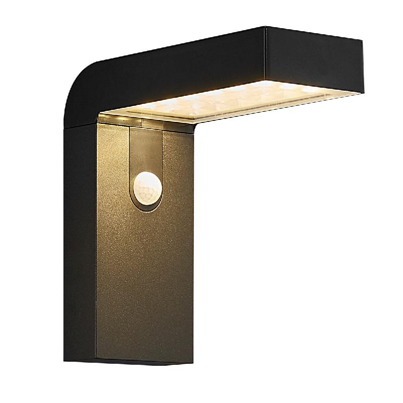 Nordlux Applique murale ALYA Solar Matière plastique Noir, H.20 - IP44 - SolarLed / Extérieur - noir plastique 5704924004971_0