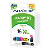 PACK CARTOUCHE OWA COMPATIBLE ESPON 16XL COULEURS POUR IMPRIMANTE JET D'ENCRE