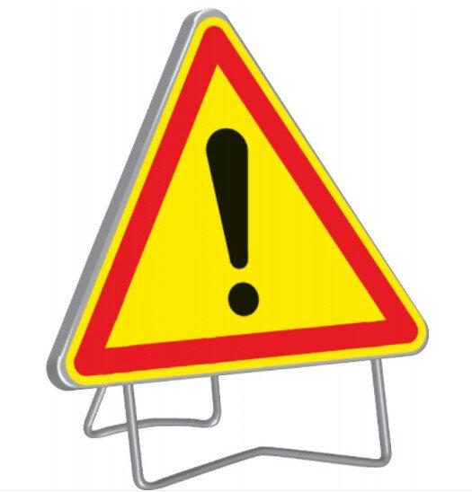 Panneau de chantier AK14 DANGER - Tailles : 1000 CL2_0