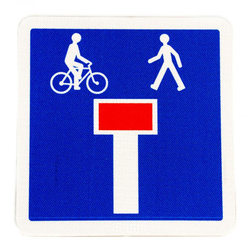Panneau de signalisation C13D - Impasse avec issue pour piétons et cyclistes - WPSignalisation_0