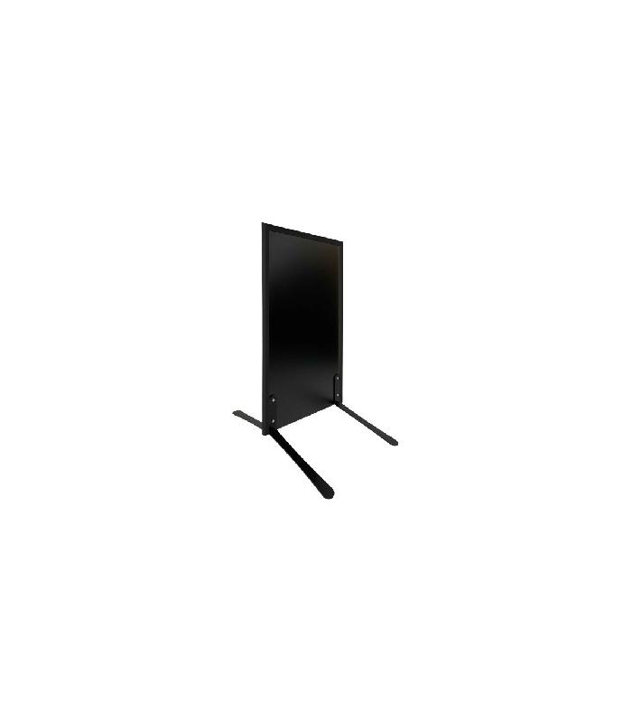 Panneau trottoir cadre bois sur piétement noir effet ressorts - 105 x 56 cm - Référence : PFN132N_0