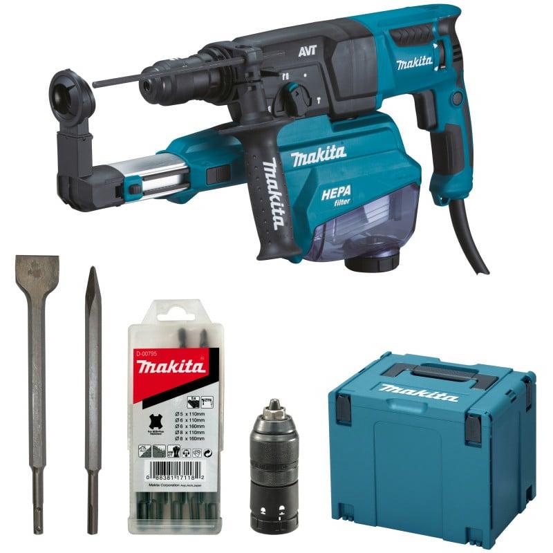 Perfo burineur 800w 26mm 2,4j, kit acc +decol - Makita | HR2653TJ14_0