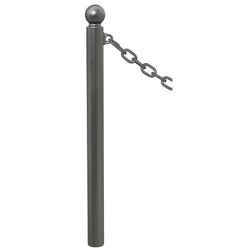 POTELET PROVINCE Ø76 MM CHAINES 1 ANNEAU BOULE GRIS PROCITY - PROCITY