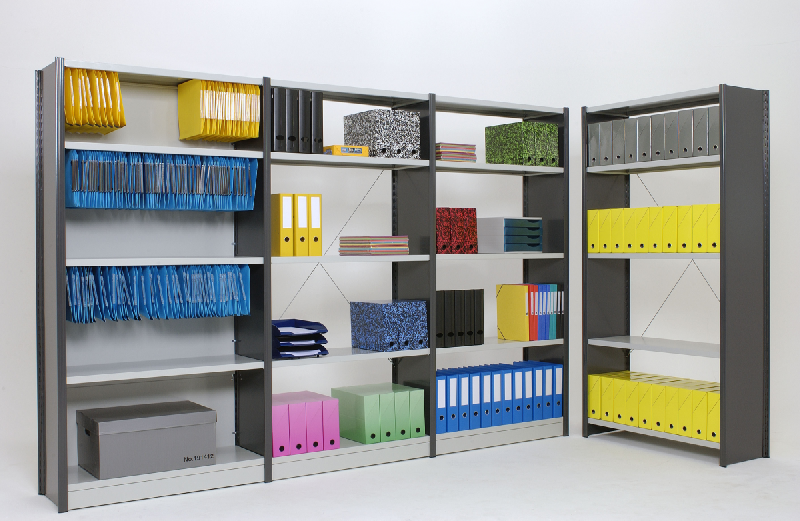 Rayonnage pour archives et bureau - stockage de classeurs et boîtes de rangement - montage facile_0