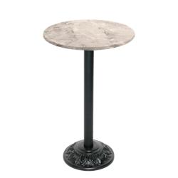 Restootab - Mange-debout style bistrot Ø60cm marbre de trevisse - gris TB-VRSFF-R60M-MB.TREV_0