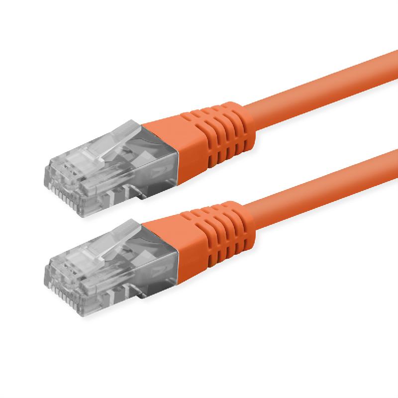 ROLINE Cordon Cat.6 (Classe E), UTP, PoE, orange, 3 m_0