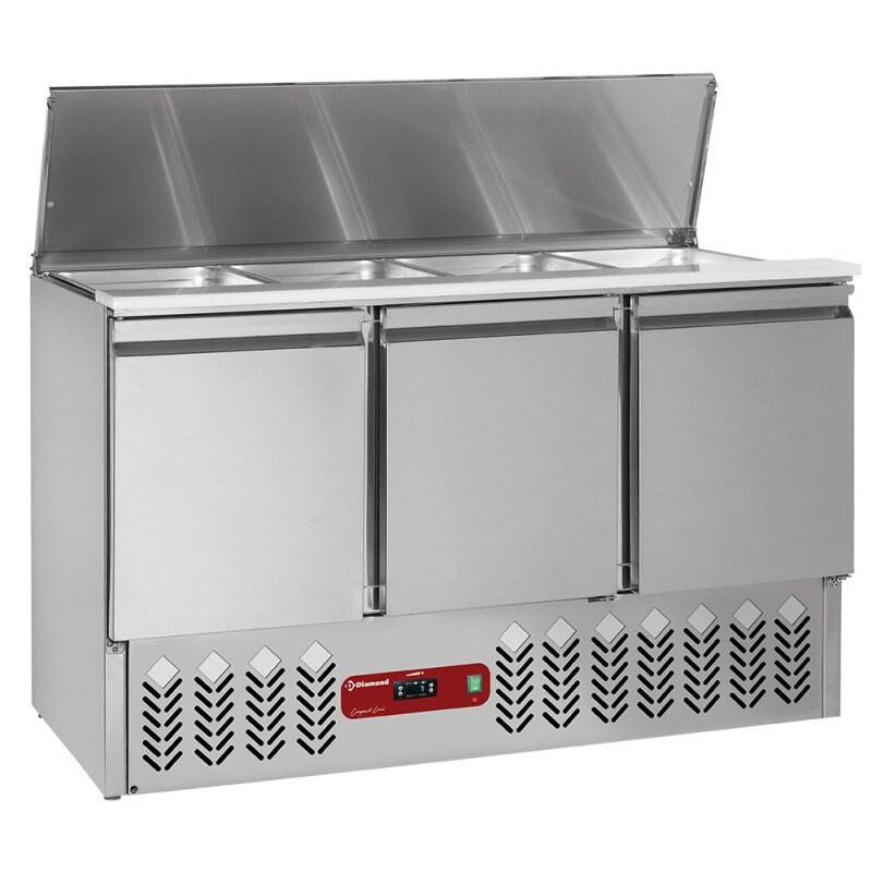 Saladettes à couvercle 4 x GN1/1 + réserve GN1/1 - Diamond - 0615402693189_0