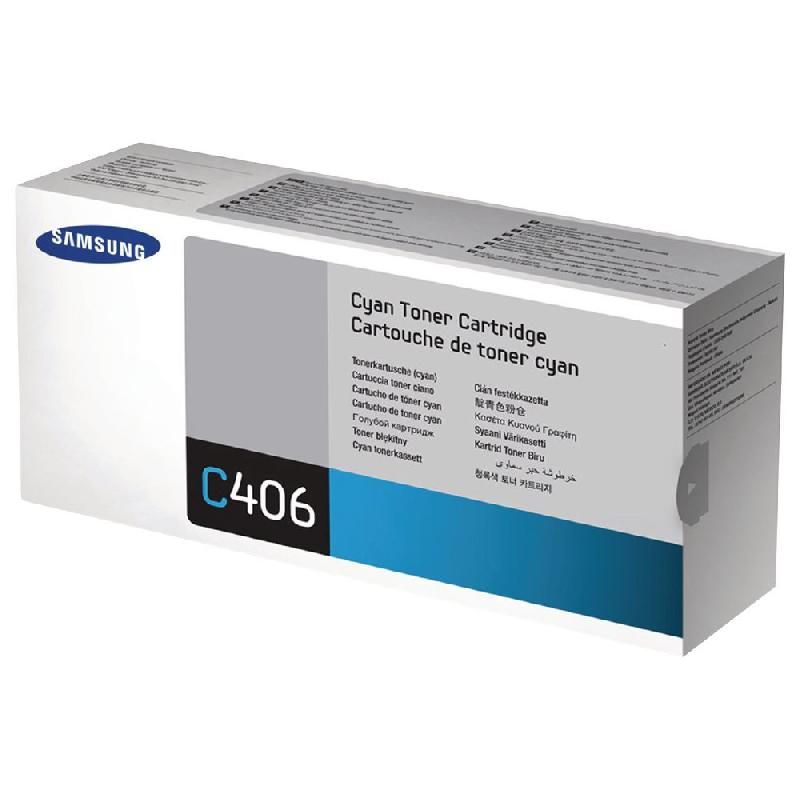 SAMSUNG TONER ORIGINAL CLT-C406S C (CLT-C406S/ELS) - COULEUR: CYAN