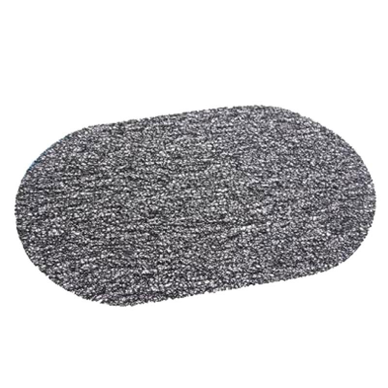 Set de table ovale Spaghetti noir - Paris Prix - PVC - 44,50 x 29,50 cm_0