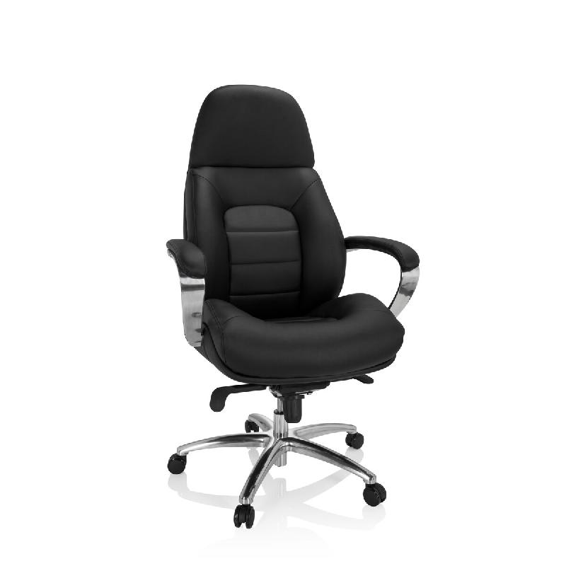 Siège de bureau / Fauteuil de direction BRENTON XXL Similicuir noir hjh OFFICE - noir plastique 729423_0