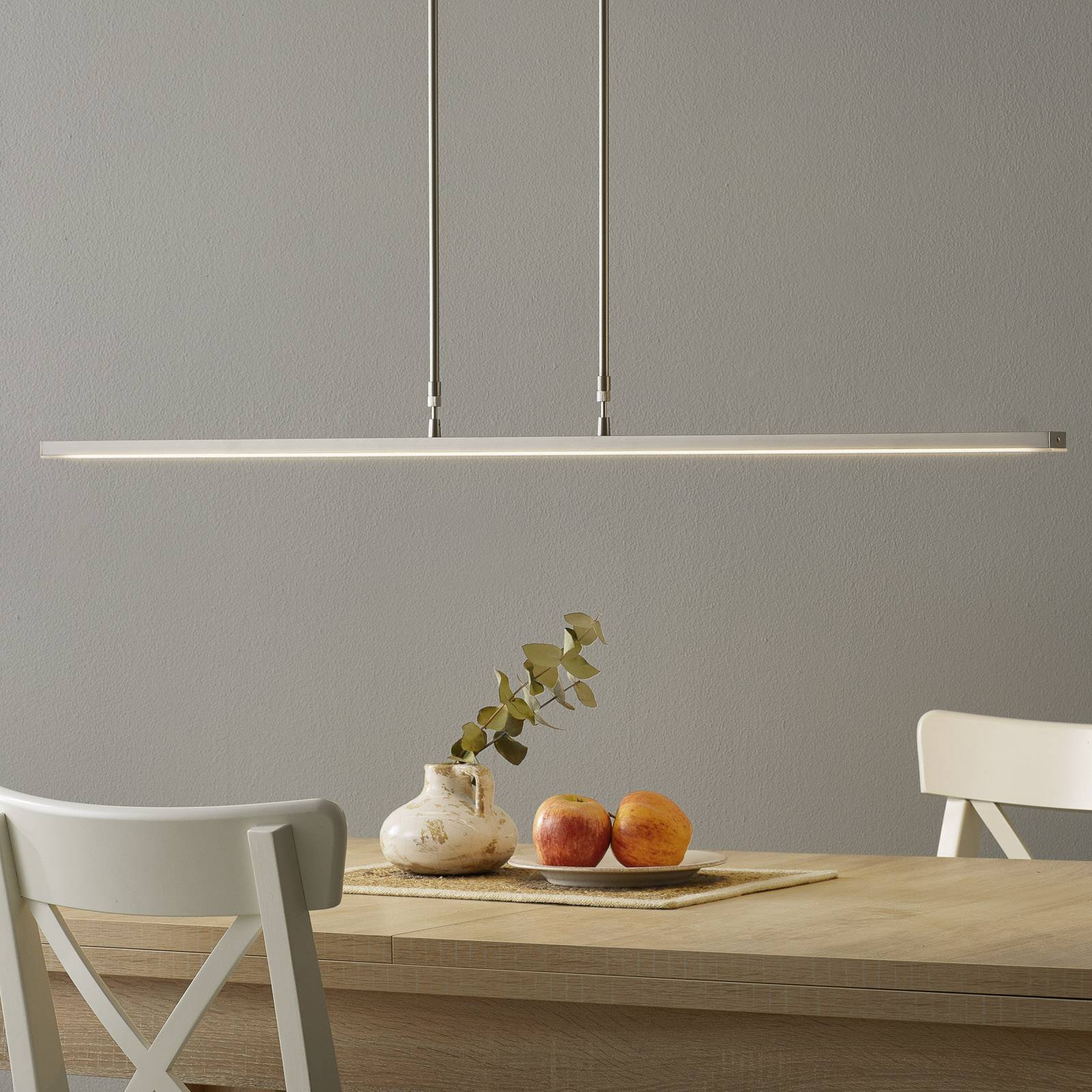 STEINHAUER SUSPENSION LED ZELENA, ACIER, LONGUEUR 122 CM, MÉTAL, CCT