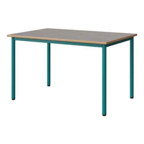 TABLE MALIBU 120X80 T5 4P STRA ALAISÉ BÉTON F186/BLEU 5018