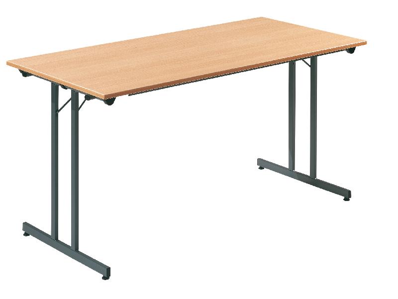 Table pliante l.1200 x p.800 mm hêtre et anthracite_0