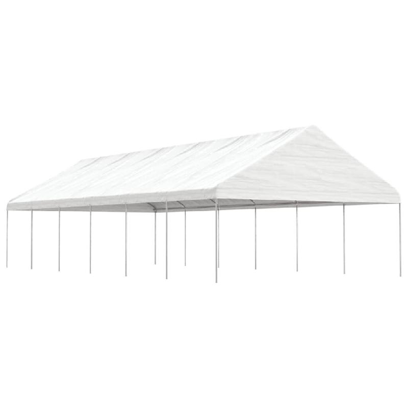VidaXL Belvédère avec toit blanc 13,38x5,88x3,75 m polyéthylène Modèle AbriRustique 02 - blanc 3155522_0