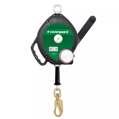 Antichute à rappel automatique 20 m câble avec treuil de sauvetage - EN360, EN1496 - Référence : 7RETS10_0