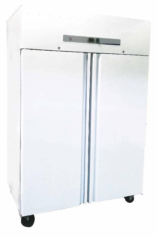Armoire réfrigérée 2 portes blanches +2 / +8 °C - 1200 L - Carrosserie extérieure blanche et intérieur aluminium_0