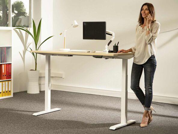 Bureau individuel Lotar avec réglage en hauteur électrique_0