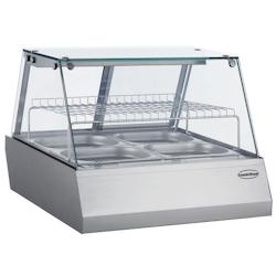 CombiSteel Vitrine chaude à poser   110 litres - blanc 0641094415075_0