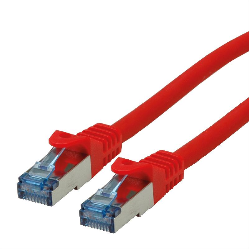 Cordon ROLINE S/FTP(PiMF) Cat.6A / 10 Gigabit, LSOH, Component Level, rouge, 7,5 m_0