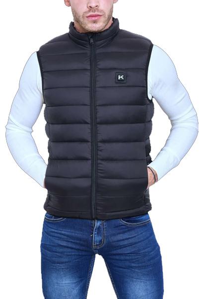 Doudoune gilet chauffant sans manche noir txl batterie incluse - KYMAXX - ian.Xl - 826710_0