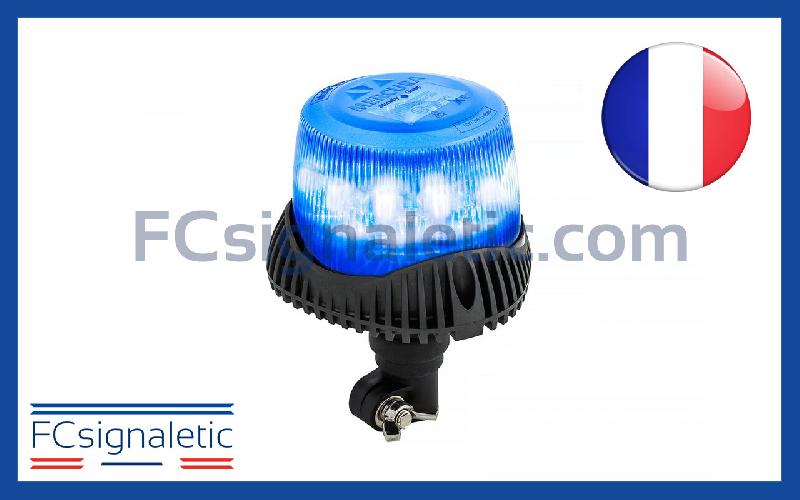 Gyrophare Gyroled M80 bleu embase hampe classe 1 STANDBY MERCURA 30581-00_0