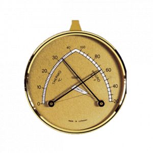 Hygromètre professionnel à aiguille - Stil - 85x85x20mm - Mesure humidité 20-99% et température 0-40°C_0